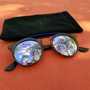 Rayban mirrored aviators tortoishell italy